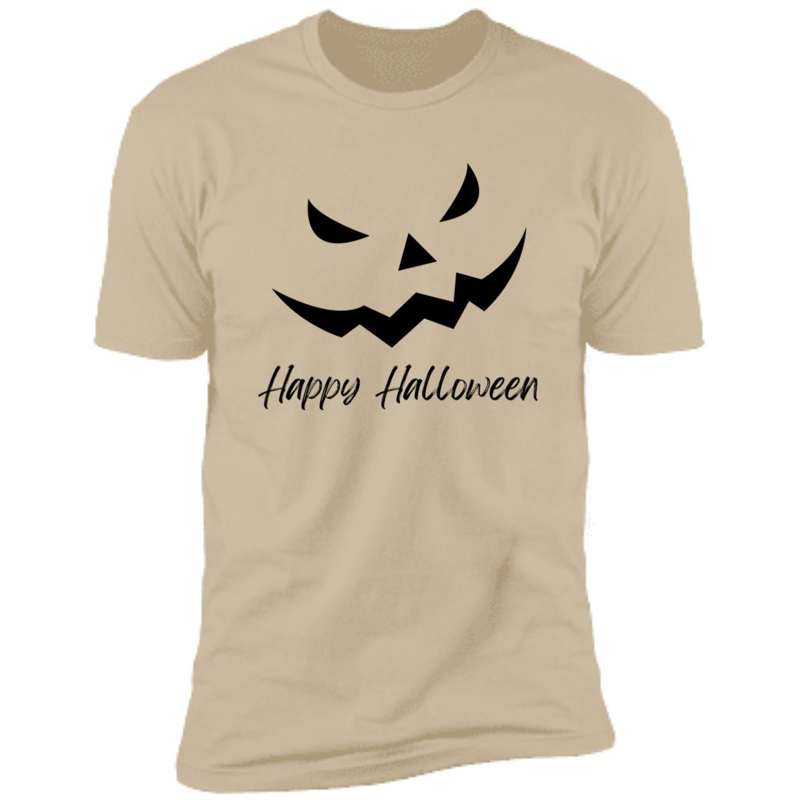 Scary Jack O Lantern Face --  Premium Short Sleeve T-Shirt