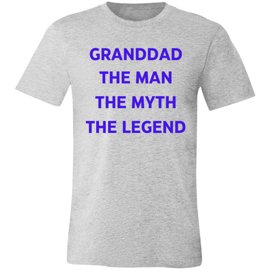 GRANDDAD THE MAN 3001C Unisex Jersey Short-Sleeve T-Shirt