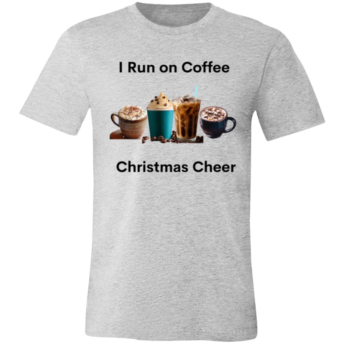 I Run on Coffee Black -- Unisex Jersey Short-Sleeve T-Shirt