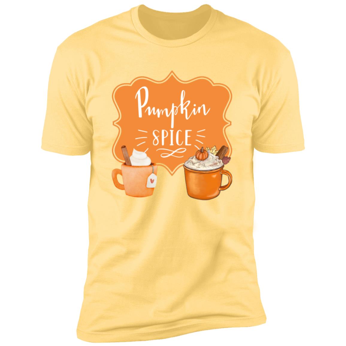 Pumpkin Spice Latte Orange -- Premium Short Sleeve T-Shirt