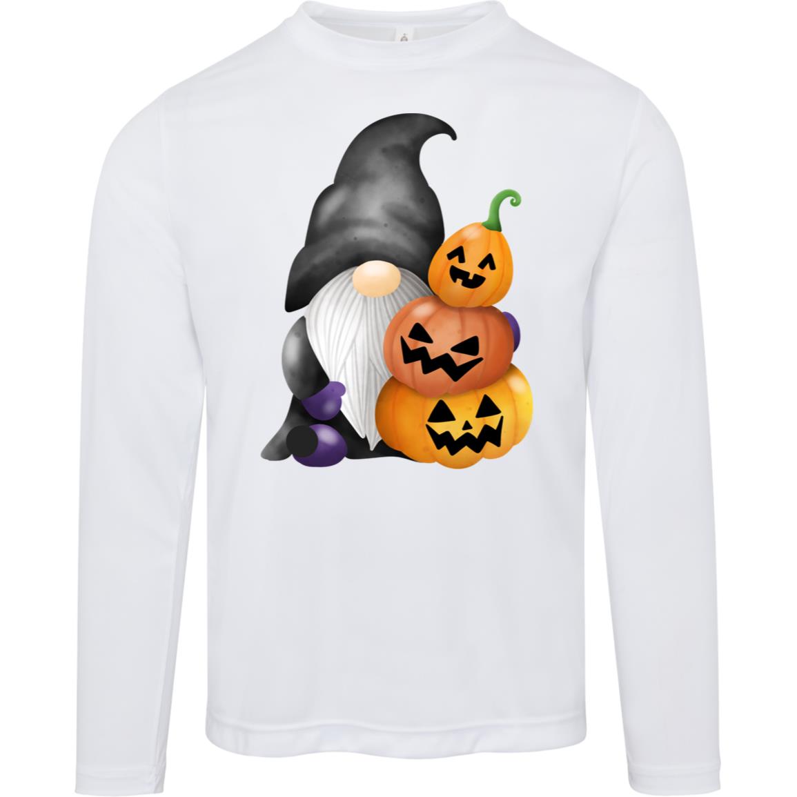 Gnome wJack o' Lanterns TT11L Team 365 Mens Zone Long Sleeve Tee