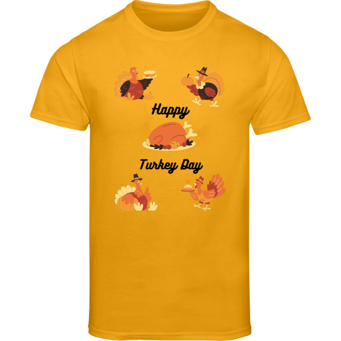 Happy Turkey Day -- Champion Adult Short Sleeve Tee