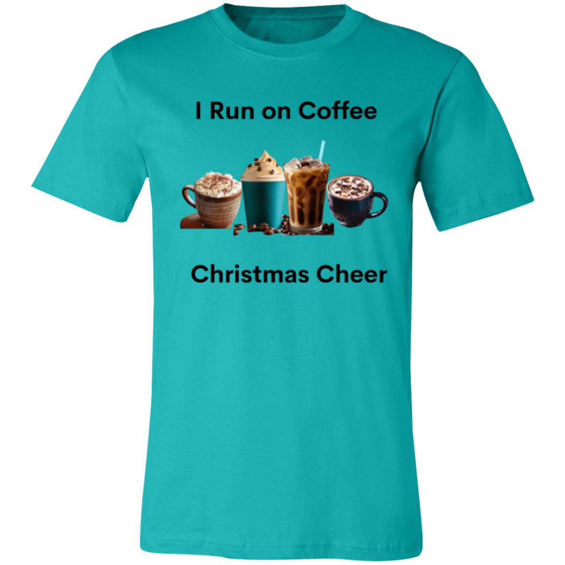 I Run on Coffee Black -- Unisex Jersey Short-Sleeve T-Shirt