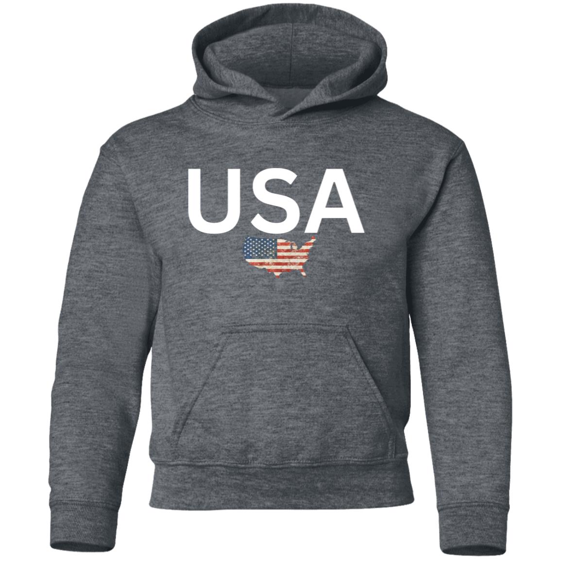 USA states flag G185B Youth Pullover Hoodie