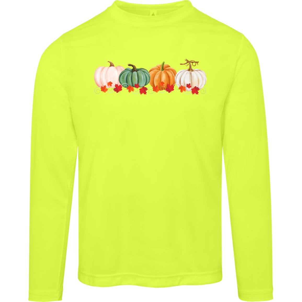 Pumpkins in a Row TT11L Team 365 Mens Zone Long Sleeve Tee