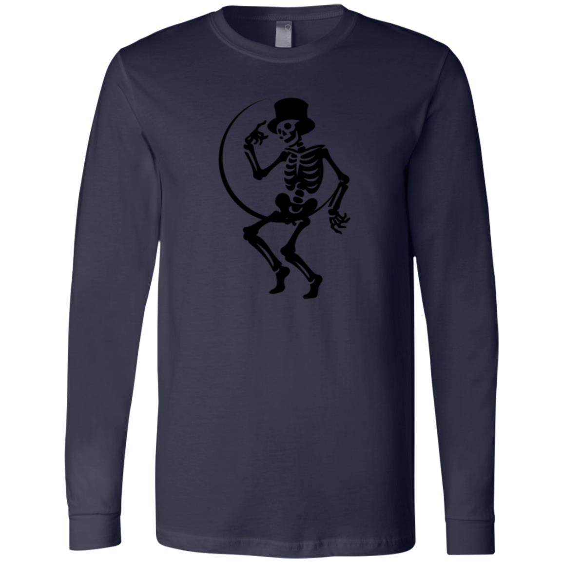 Moon and Skeleton CLOSEOUT -- Jersey LS T-Shirt