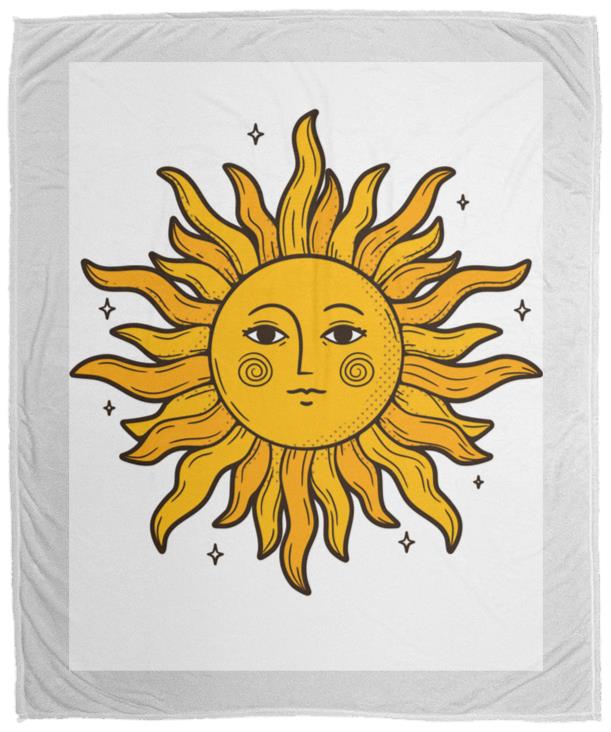 Sun T-shirt (1) VPM Cozy Plush Fleece Blanket - 50x60