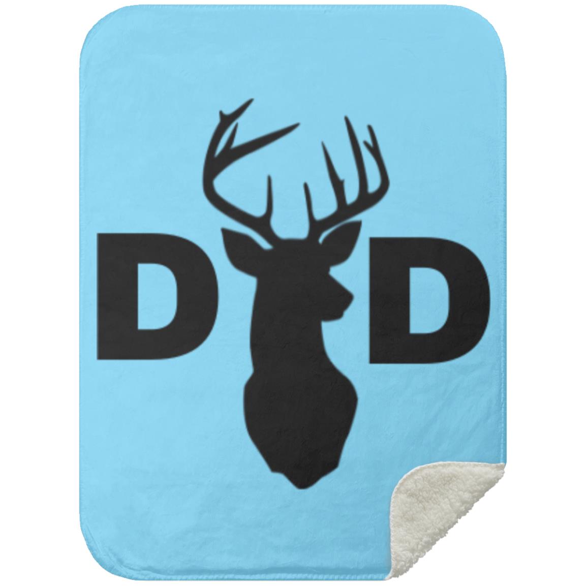 Dad Deer Dad hat MSHS Premium Sherpa Blanket 30x40