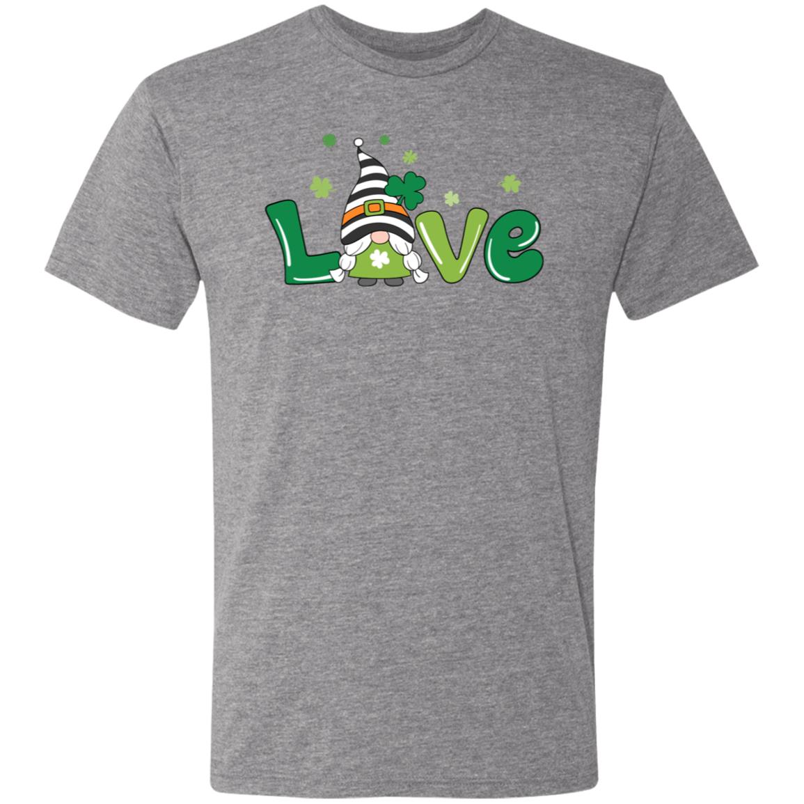 clover love gnome NL6010 Men's Triblend T-Shirt