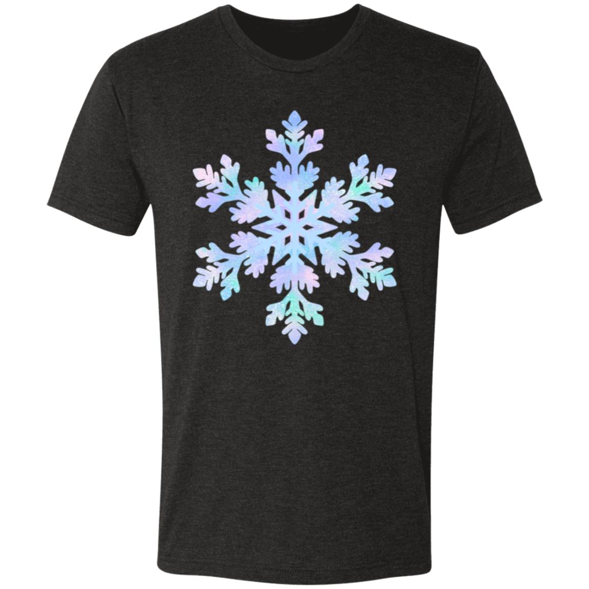 Snowflake blue and purple -- Men's Triblend T-Shirt