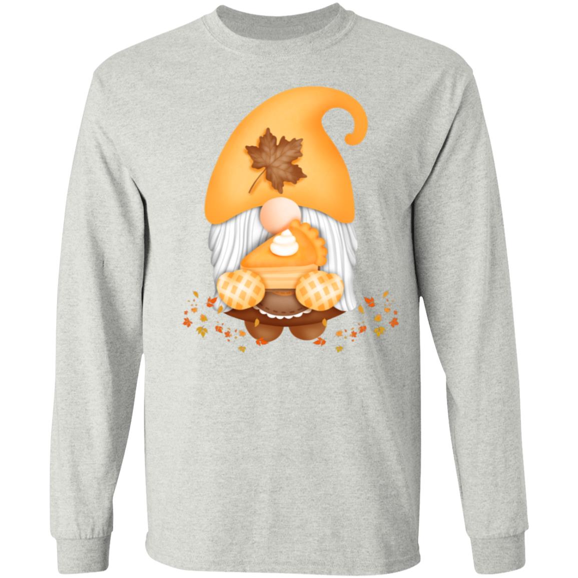 Gnome Pumpkin Pie G540 LS T-Shirt 5.3 oz.