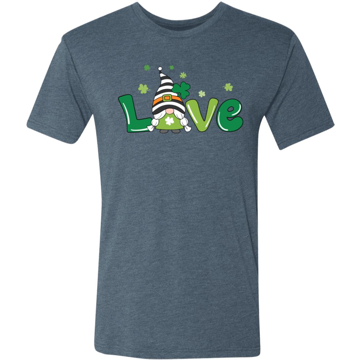 clover love gnome NL6010 Men's Triblend T-Shirt