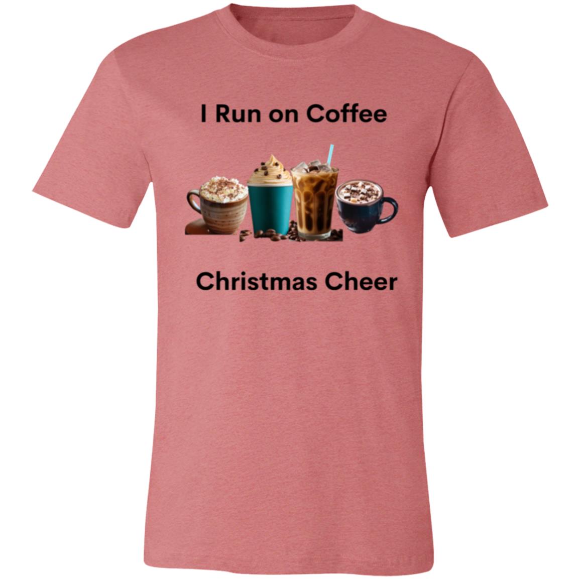 I Run on Coffee Black -- Unisex Jersey Short-Sleeve T-Shirt