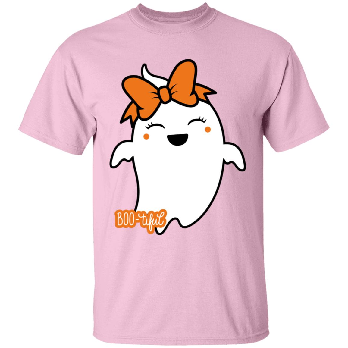 Boo-tiful Ghost with Bow G500B Youth 5.3 oz 100% Cotton T-Shirt