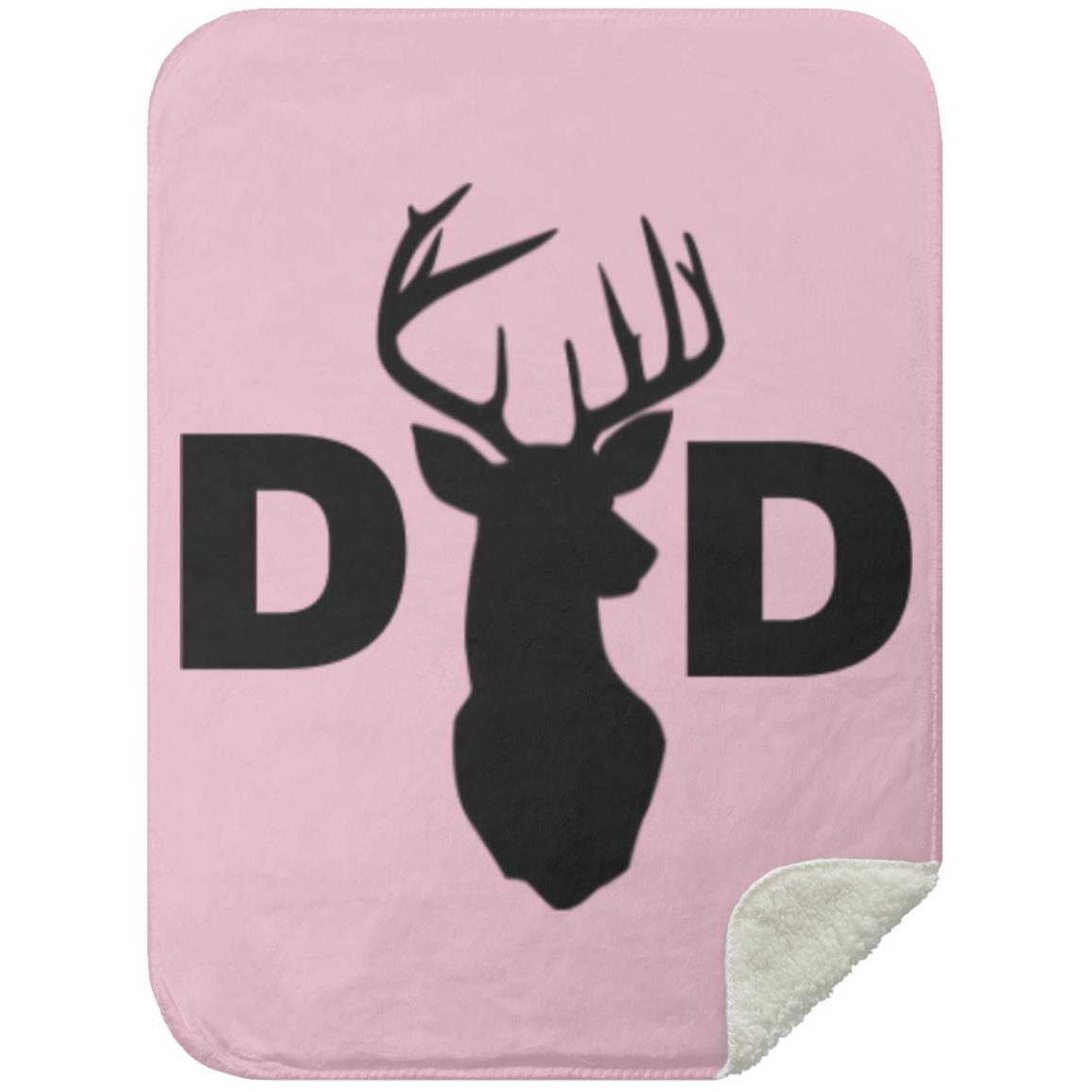 Dad Deer Dad hat MSHS Premium Sherpa Blanket 30x40