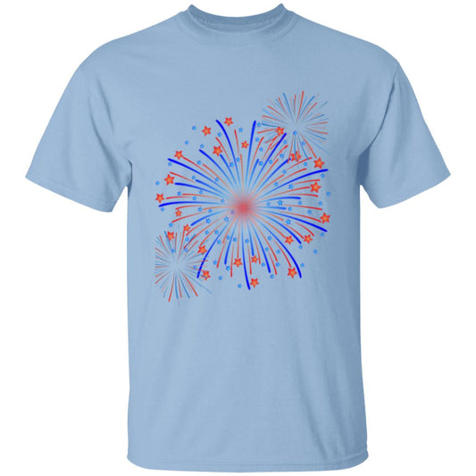 4th of July Fireworks -- Youth 5.3 oz 100% Cotton T-Shirt