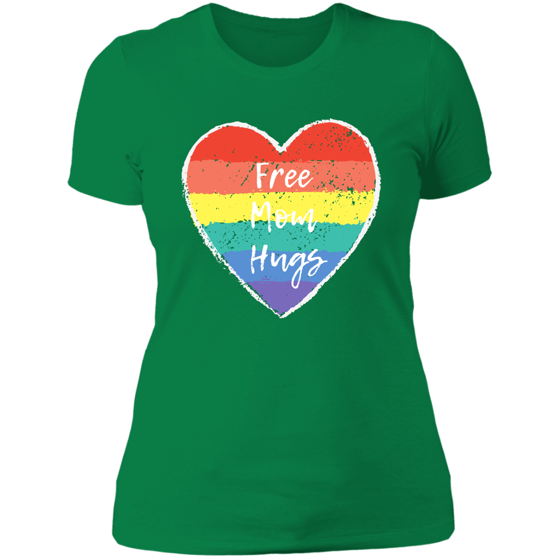 Free Mom Hugs -- Ladies' Boyfriend T-Shirt