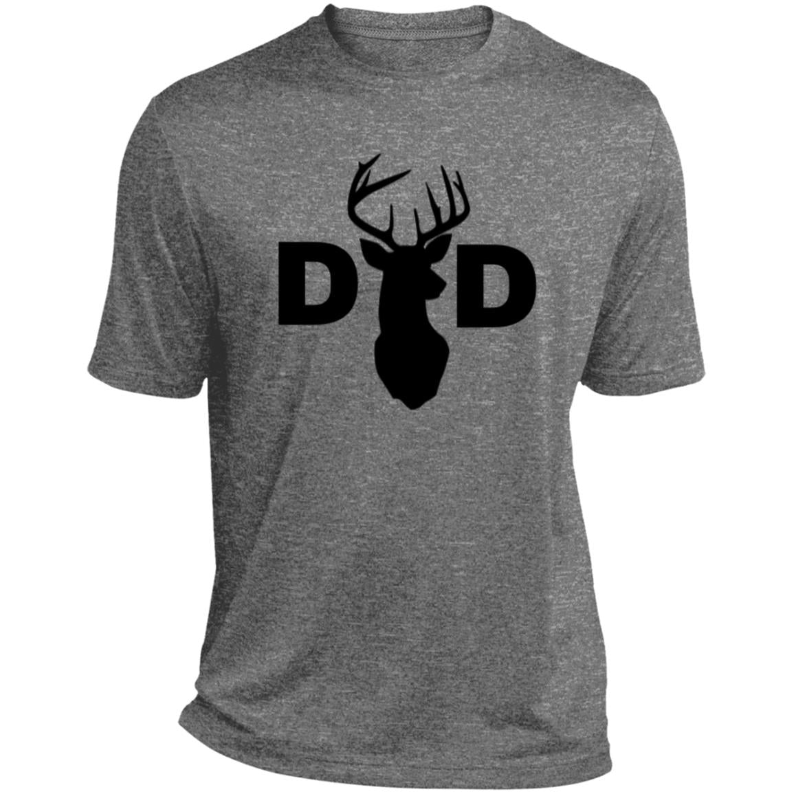 Dad Deer Dad CLOSEOUT -- Heather Performance Tee