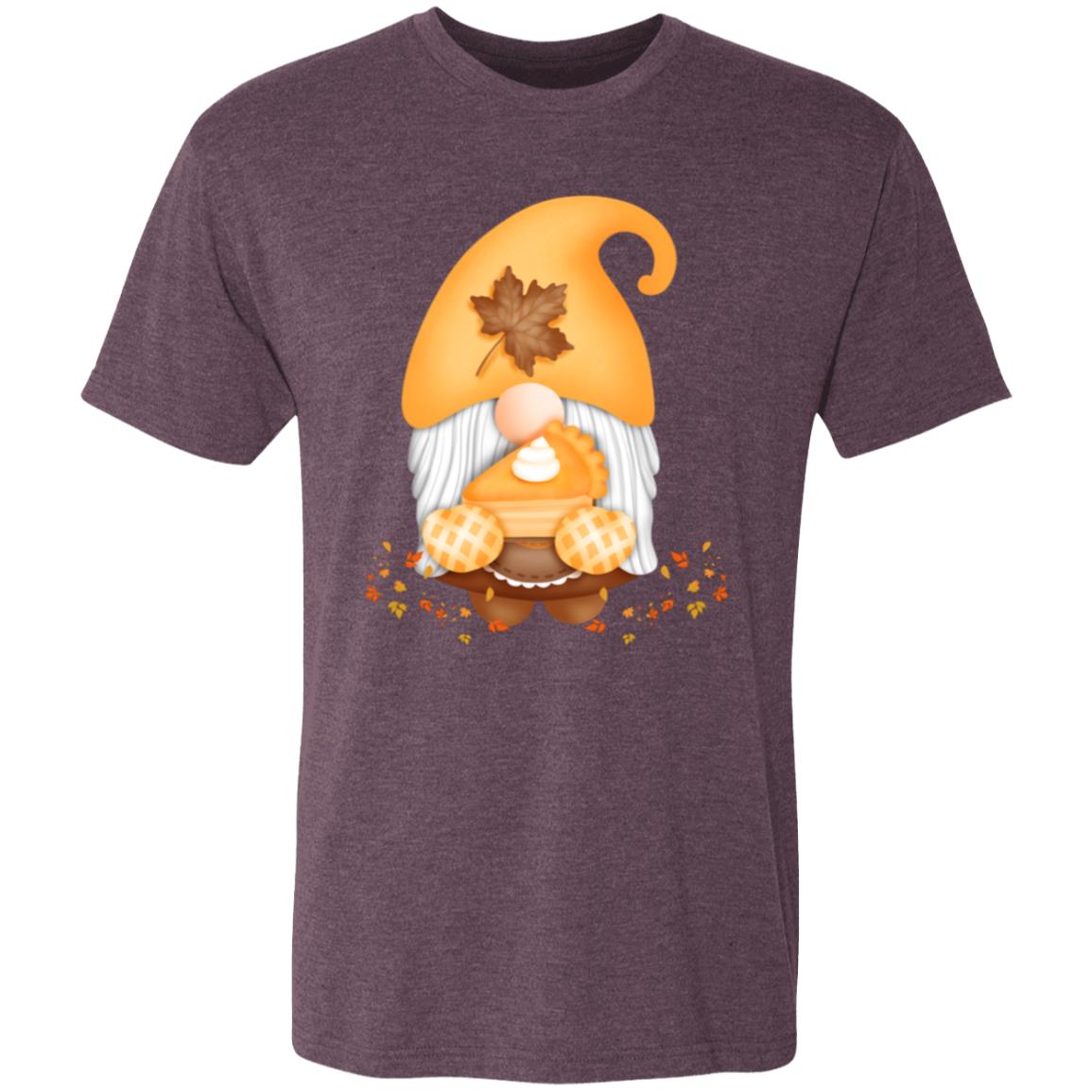 Gnome Pumpkin Pie NL6010 Men's Triblend T-Shirt