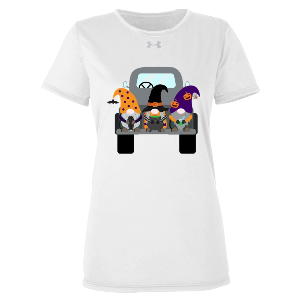 Halloween Gnomes in a Truck 1376847 Under Armour Womens Team Tech Tee