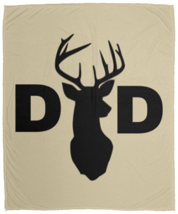 Dad Deer Dad hat VPM Cozy Plush Fleece Blanket - 50x60