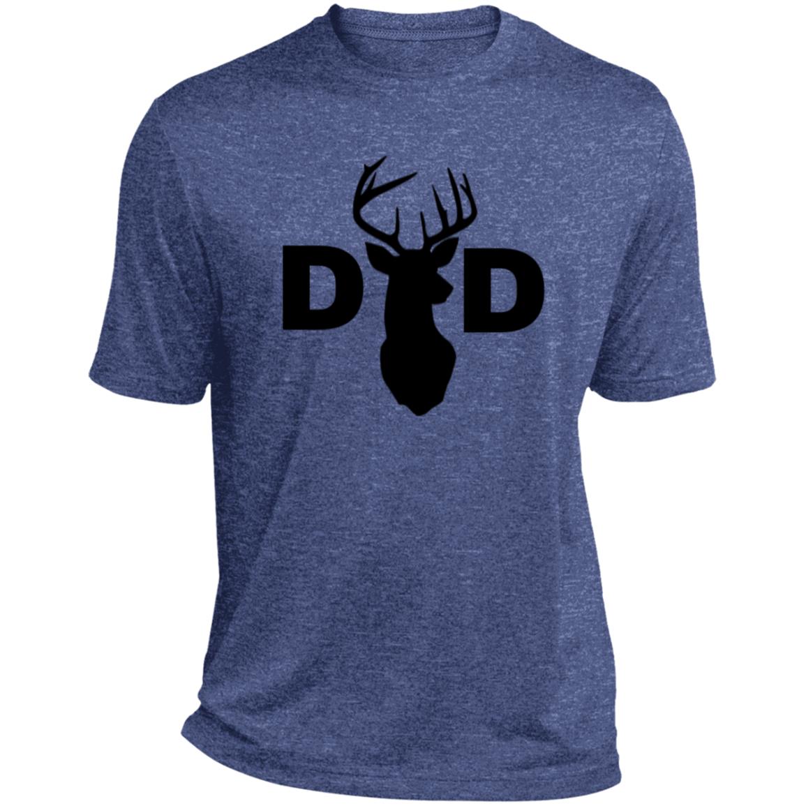 Dad Deer Dad CLOSEOUT -- Heather Performance Tee