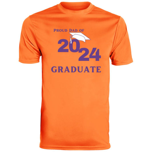 Proud Dad -- Graduate 2024 -- Men's Moisture-Wicking Tee