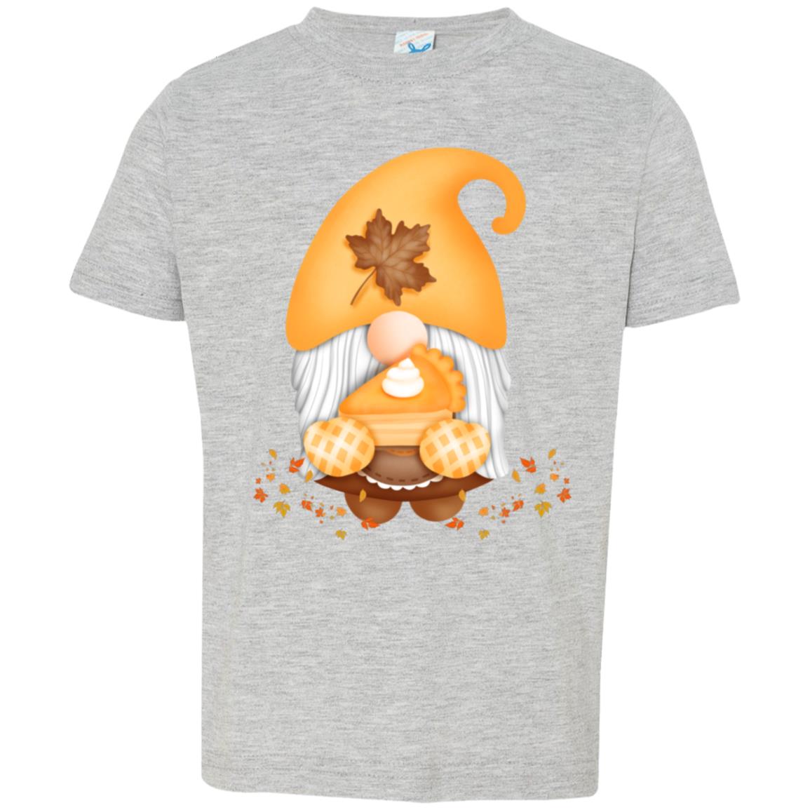 Gnome Pumpkin Pie 3321 Toddler Jersey T-Shirt