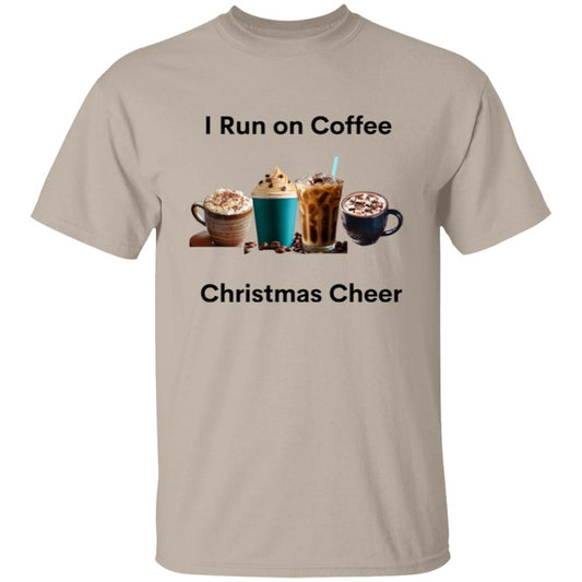 I Run on Coffee Black -- 5.3 oz. T-Shirt