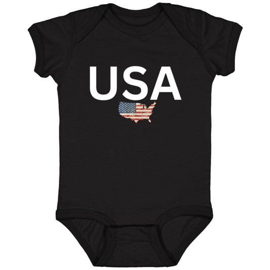 USA states flag 4424 Infant Fine Jersey Bodysuit