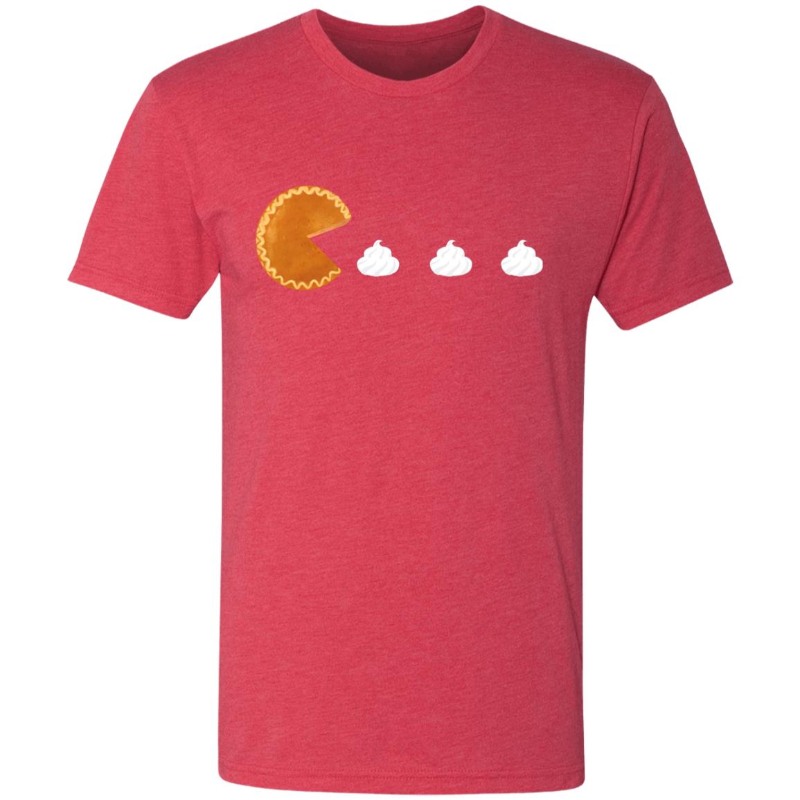 Pumpkin Pac Man -- Men's Triblend T-Shirt