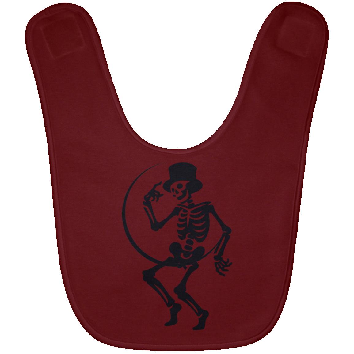 Moon and Skeleton -- Baby Bib