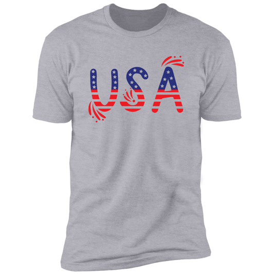 Flag USA NL3600 Premium Short Sleeve T-Shirt