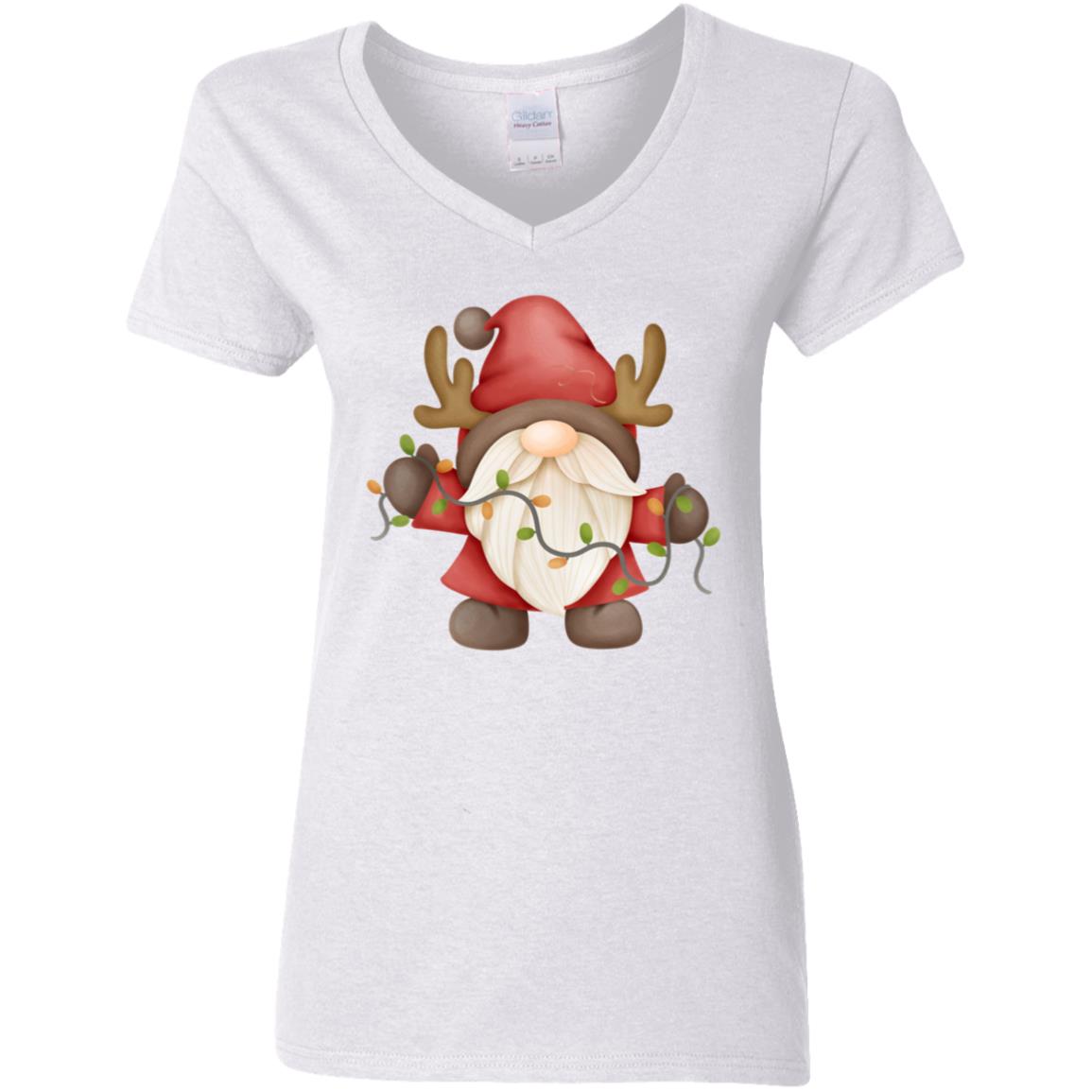 Gnome wLights G500VL Ladies' 5.3 oz. V-Neck T-Shirt