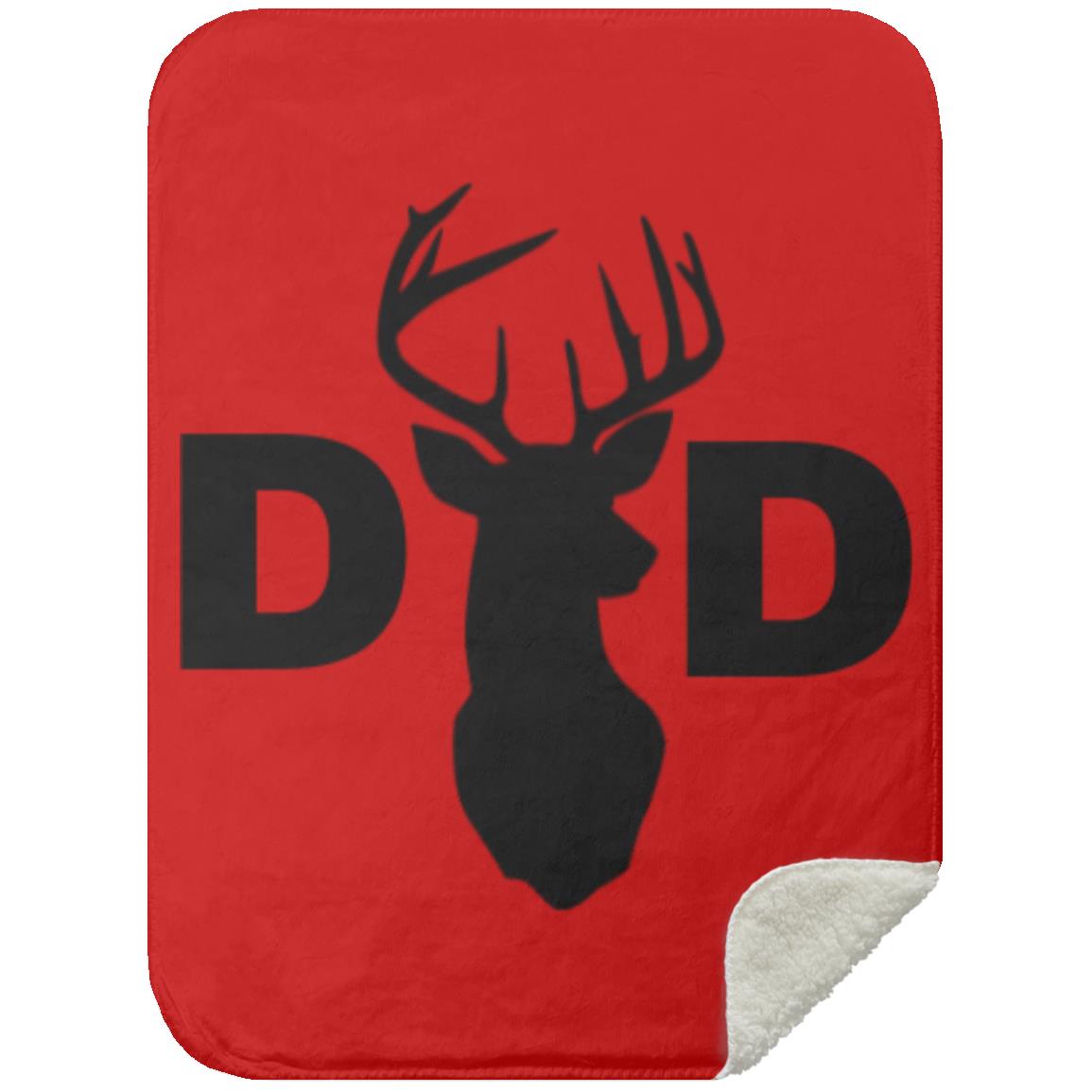 Dad Deer Dad hat MSHS Premium Sherpa Blanket 30x40