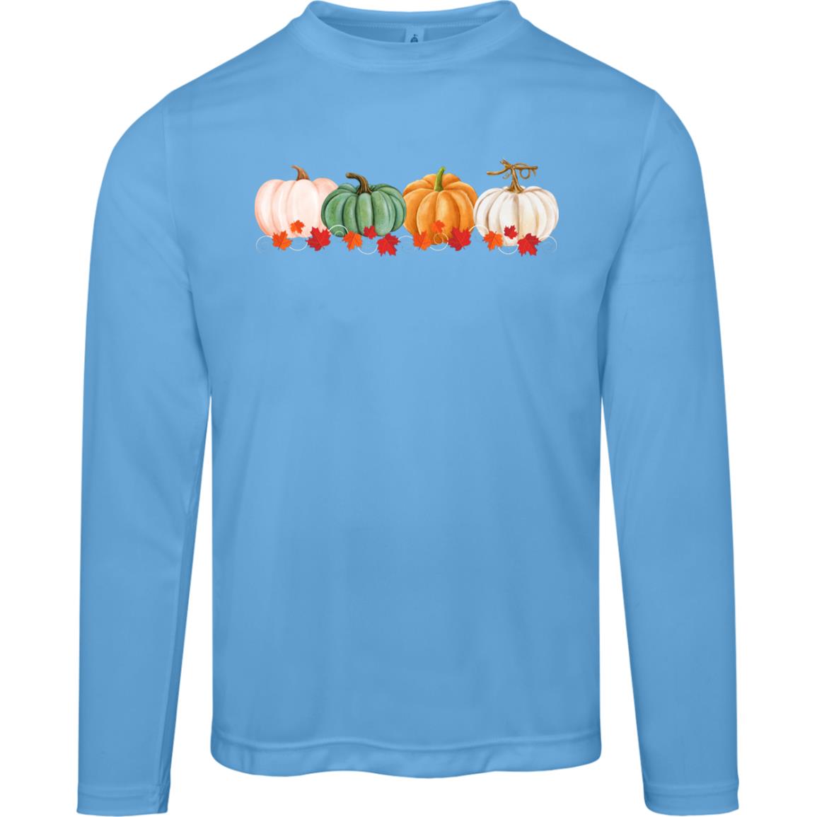 Pumpkins in a Row TT11L Team 365 Mens Zone Long Sleeve Tee