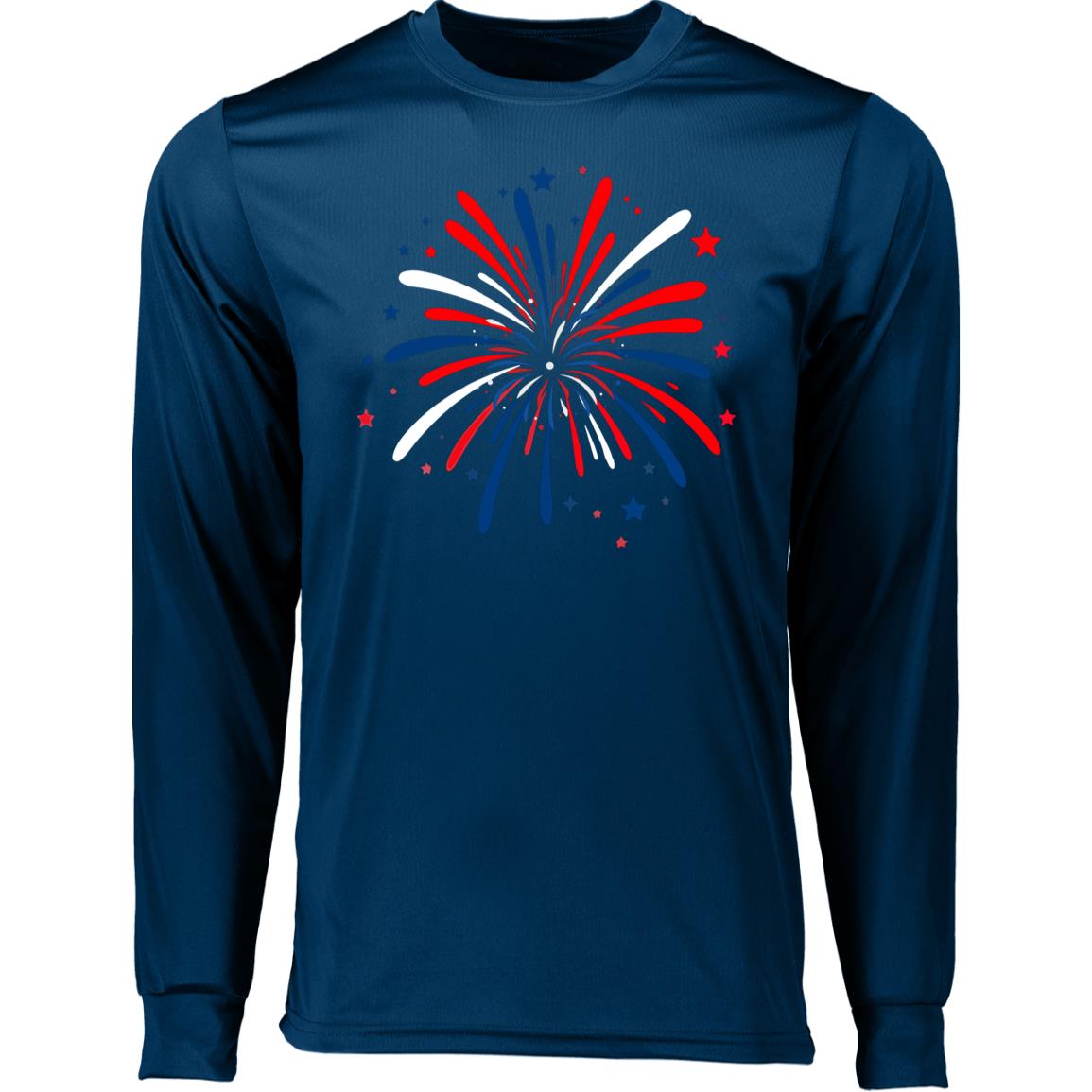 4th of July Firework CLOSEOUT - 788 Long Sleeve Moisture-Wicking Tee