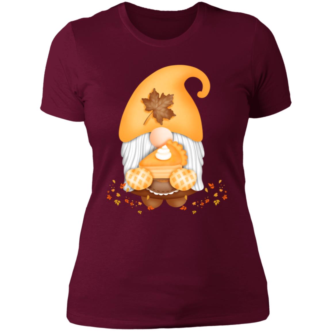 Gnome Pumpkin Pie NL3900 Ladies' Boyfriend T-Shirt