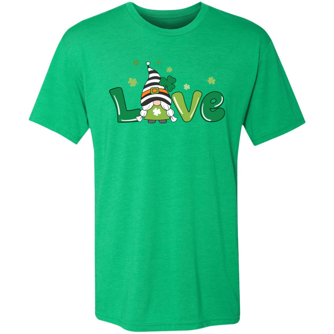 clover love gnome NL6010 Men's Triblend T-Shirt