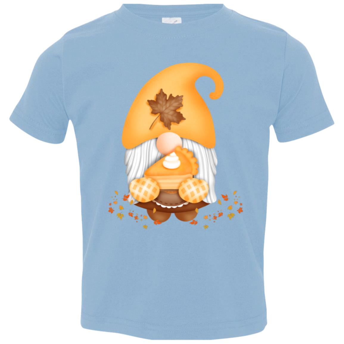 Gnome Pumpkin Pie 3321 Toddler Jersey T-Shirt