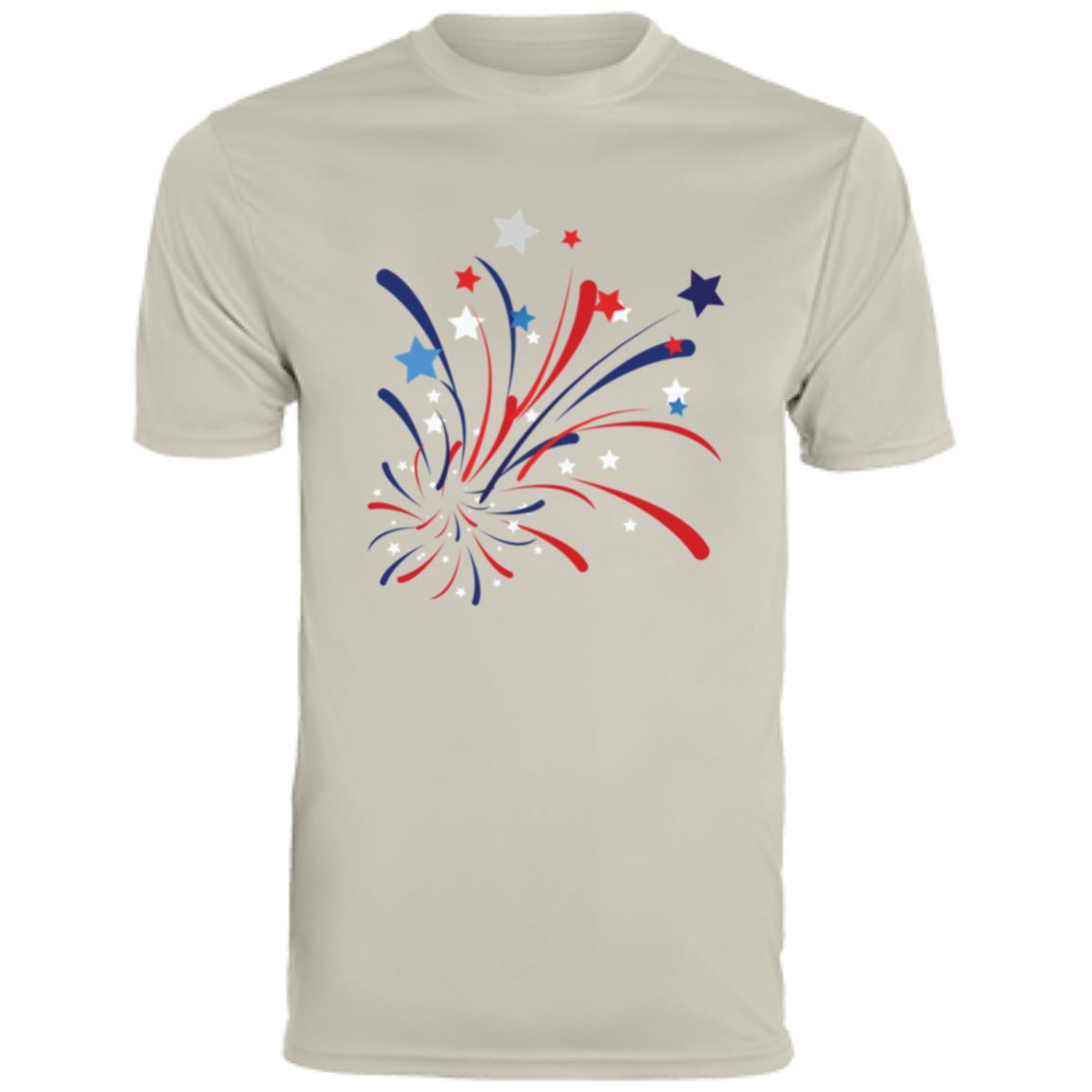 4th of July Firework -- CLOSEOUT -- Men's Moisture-Wicking Tee