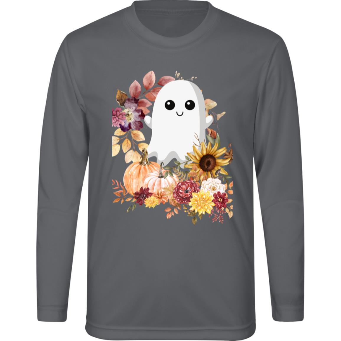 Fall Ghost -- Team 365 Kids Zone Long Sleeve Tee