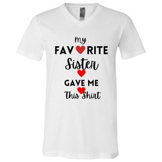 My Favorite -- Unisex Jersey SS V-Neck T-Shirt