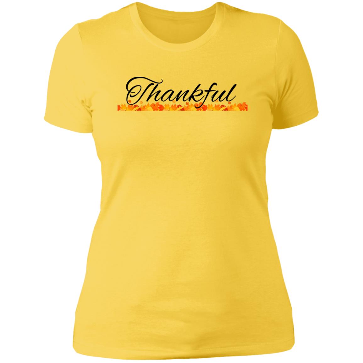 Thankful--  Ladies' Boyfriend T-Shirt