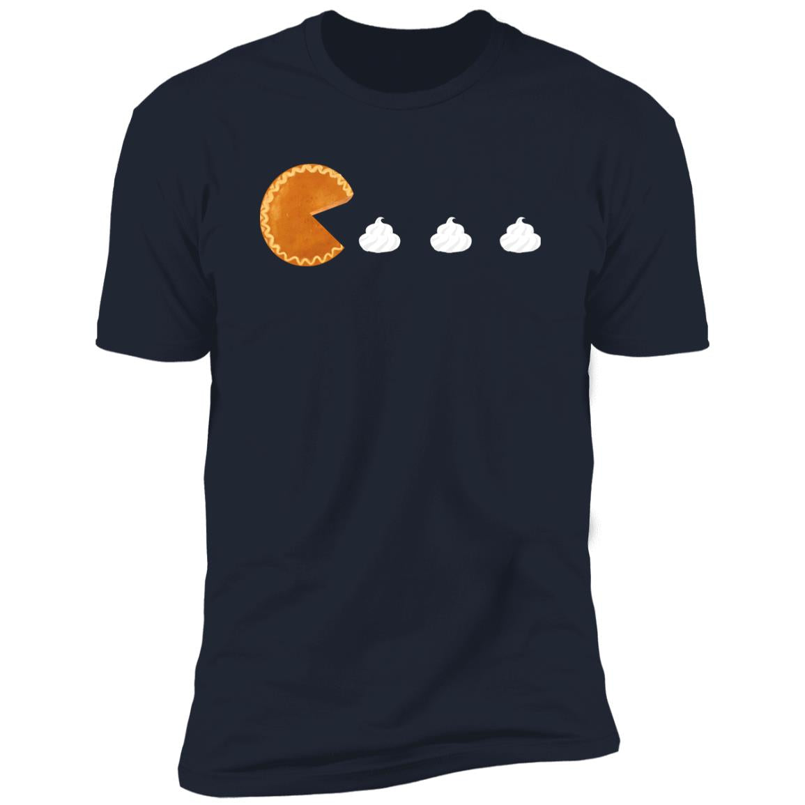 Pumpkin Pac Man -- Premium Short Sleeve T-Shirt