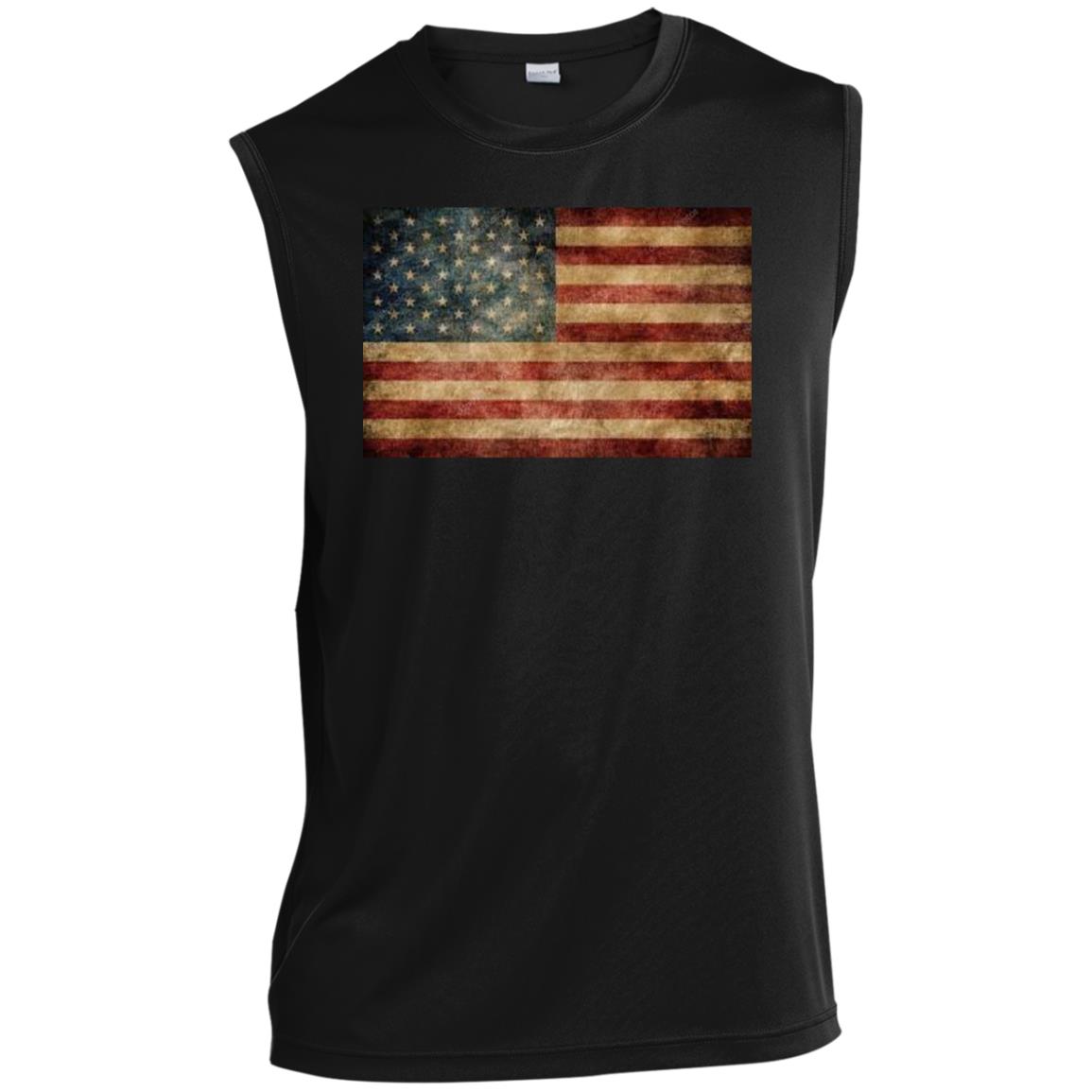 American Flag -- CLOSEOUT -- Men’s Sleeveless Performance Tee