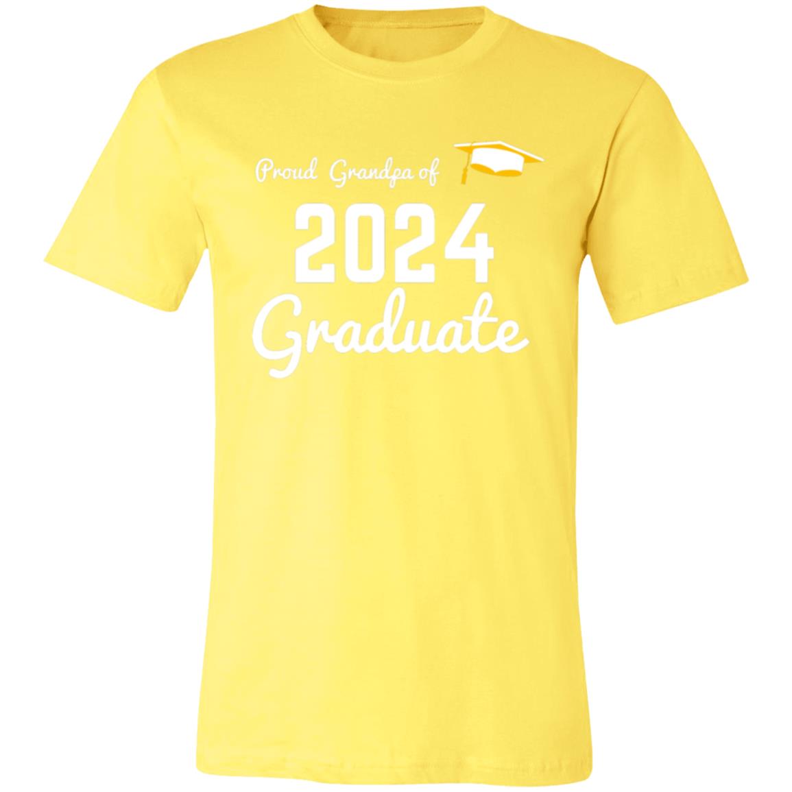 Proud Grandpa -- Graduate 2024 -- Unisex Jersey Short-Sleeve T-Shirt