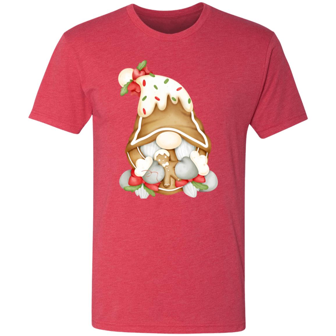 Gingerbread Gnome NL6010 Men's Triblend T-Shirt