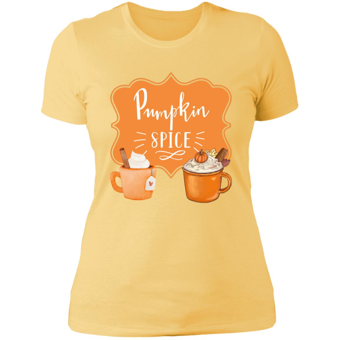 Pumpkin Spice Latte Orange -- Ladies' Boyfriend T-Shirt