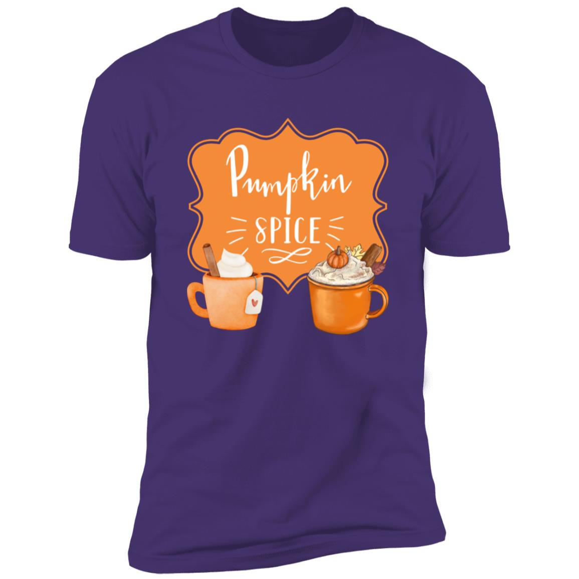 Pumpkin Spice Latte Orange -- Premium Short Sleeve T-Shirt